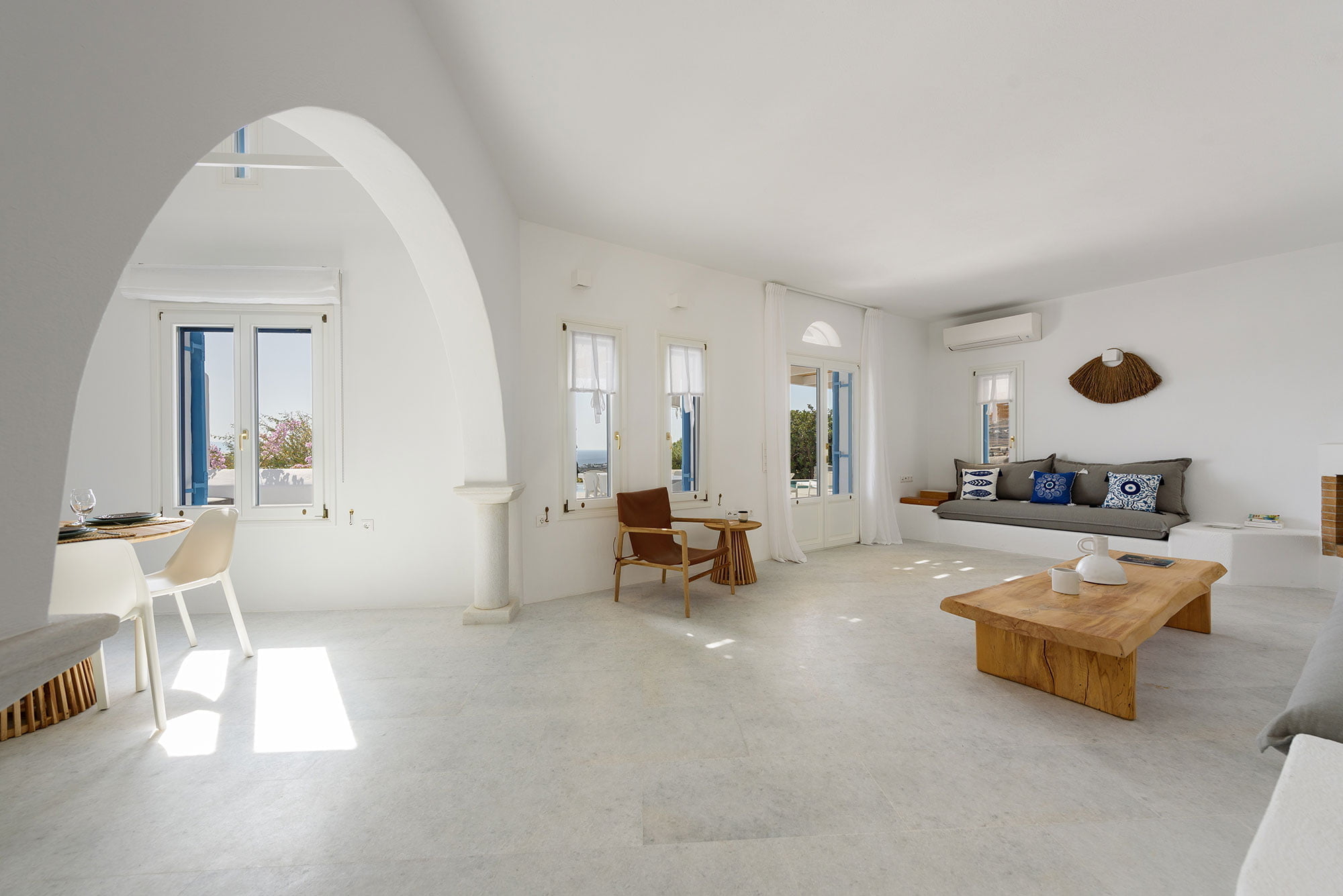 villa jasmina golden bay paros interiors